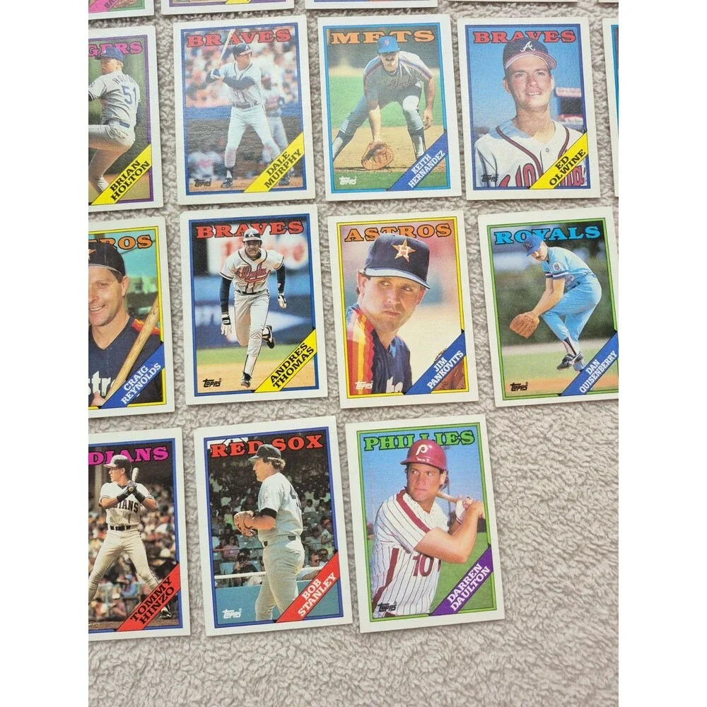 1988 Topps Baseball Card Lot 26 Cards Dale Murphy Mark McGwire Era Vintage MLB